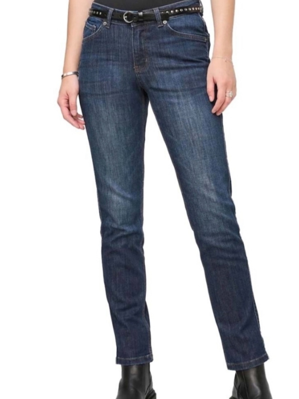 Du/ER Performance Denim Girlfriend Mid-Rise Relaxed Jeans Women's Size 30 x 30